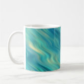 Blue Hydrangea Wavy Texture Kaffeetasse (Links)