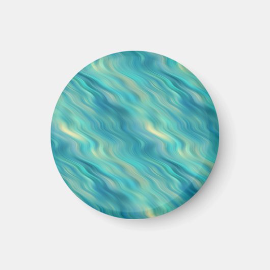 Blue Hydrangea Wavy Texture Magnet (Vorne)