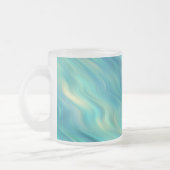 Blue Hydrangea Wavy Texture Mattglastasse (Links)