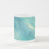 Blue Hydrangea Wavy Texture Mattglastasse (Mittel)