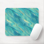 Blue Hydrangea Wavy Texture Mousepad (Mit Mouse)