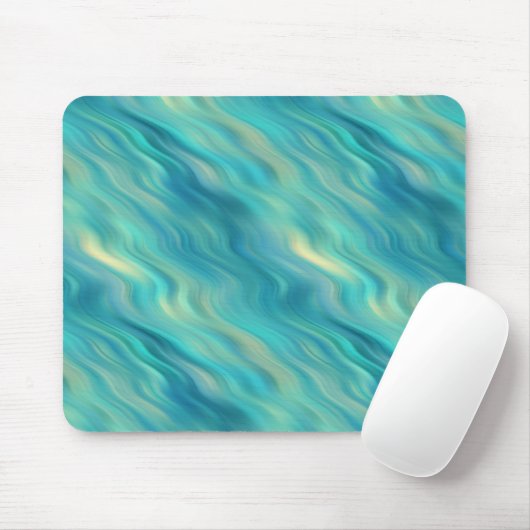 Blue Hydrangea Wavy Texture Mousepad (Mit Mouse)