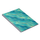 Blue Hydrangea Wavy Texture Notizblock (Rechte Seite)