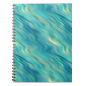 Blue Hydrangea Wavy Texture Notizblock (Vorderseite)