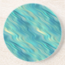 Blue Hydrangea Wavy Texture Untersetzer