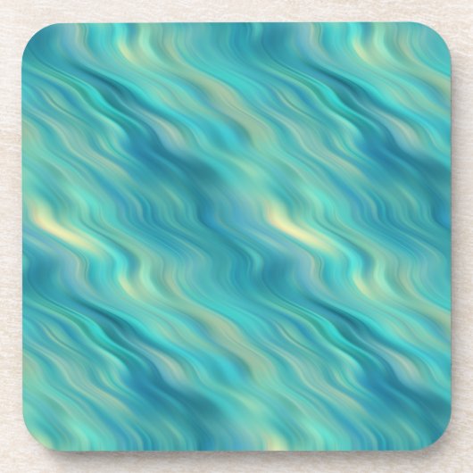 Blue Hydrangea Wavy Texture Untersetzer (Vorderseite)
