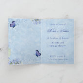 Blue Hydrangea, Wedding Bridal Dusche Einladung (Innenseite)
