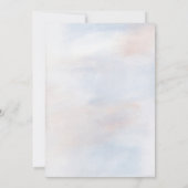 Blue Hydrangea Wedding Einladung (Rückseite)