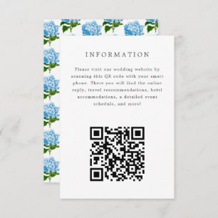 Blue Hydrangea Wedding Einladungskarte Einladung