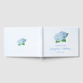 Blue Hydrangea Wedding Gästebuch (Voll)