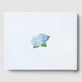 Blue Hydrangea Wedding Gästebuch (Rückseite)