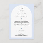Blue Hydrangea Wedding Invite Menu Card Begleitkarte (Vorderseite)