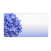 Blue Hydrangea Wedding Labels (Vorne)