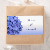 Blue Hydrangea Wedding Labels (Insitu)