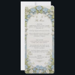Blue Hydrangea Wedding Menu Card Einladung<br><div class="desc">Mit dieser exquisit gestalteten Hochzeitskarte bringen Sie Ihrem Empfang eine Touch natürlicher Eleganz. Gerahmt von den skulpturierten weißen Blumen und sanftem, grünem Blattwerk zeichne das zarte Bogendesign Inspiration von Gartenhochzeiten und Vintagen botanischen Illustrationen. Die Menüführung ist raffiniert und lesbar, mit eleganter Typografie, die die gehobene, romantische Atmosphäre Ihres Festes verstärkt....</div>