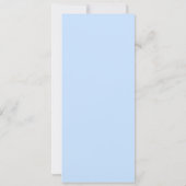 Blue Hydrangea Wedding Menü große Papiervorlage Einladung (Rückseite)