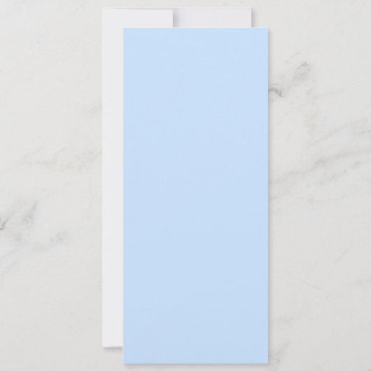 Blue Hydrangea Wedding Menü große Papiervorlage Einladung (Rückseite)