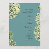 Blue Hydrangea Wedding Program Programm (Vorderseite)