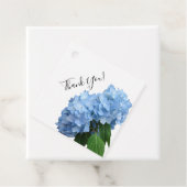 Blue Hydrangea Wedding Vielen Dank Krawatte auf Ta Geschenkanhänger (Beispiel)