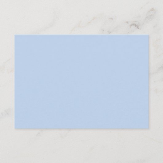 Blue Hydrangea White Floral Wedding QR Code Site Begleitkarte (Rückseite)