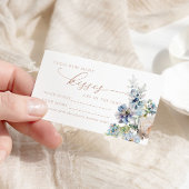 Blue Hydrangea Wie viele Kisses Shower Game Karte