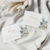 Blue Hydrangea Wie viele Kisses Shower Game Karte