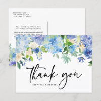 Blue Hydrangea Winter Floral Wedding Vielen Dank