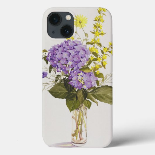 Blue Hydrangea with Yellow Loosestrife Case-Mate iPhone Hülle (Rückseite)