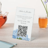 Blue Hydrangea Wohltätigkeit Spendenzeichen Sockelschild (In SItu)