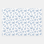 Blue Hydrangea Wrapping Paper Geschenkpapier Set (Vorderseite 2)