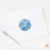 Blue Hydrangeas Aufkleber Siegel Blume Floral (Umschlag)