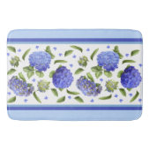 Blue Hydrangeas Badematte (Vorderseite)