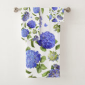 Blue Hydrangeas Badhandtuch Set (Insitu)
