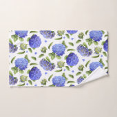 Blue Hydrangeas Badhandtuch Set (Handtuch)