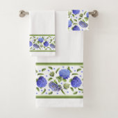 Blue Hydrangeas Badhandtuch Set (Insitu)
