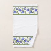 Blue Hydrangeas Badhandtuch Set (Handtuch)
