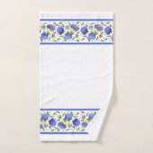 Blue Hydrangeas Badhandtuch Set (Handtuch)