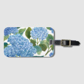 Blue Hydrangeas | Beautiful Floral Bush Gepäckanhänger (Vorderseite (Horizontal))