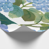 Blue Hydrangeas | Beautiful Floral Bush Geschenkpapier (Ecke)