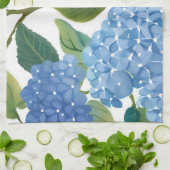 Blue Hydrangeas | Beautiful Floral Bush Geschirrtuch (Gefaltet)