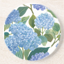 Blue Hydrangeas | Beautiful Floral Bush Getränkeuntersetzer