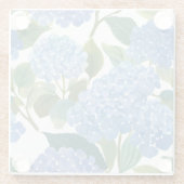 Blue Hydrangeas | Beautiful Floral Bush Glasuntersetzer (Rückseite)