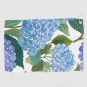 Blue Hydrangeas | Beautiful Floral Bush Golfhandtuch (Horizontal)