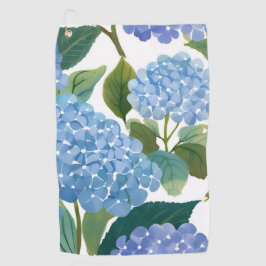 Blue Hydrangeas | Beautiful Floral Bush Golfhandtuch