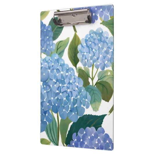 Blue Hydrangeas | Beautiful Floral Bush Klemmbrett (Links)