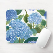 Blue Hydrangeas | Beautiful Floral Bush Mousepad (Mit Mouse)