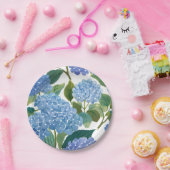 Blue Hydrangeas | Beautiful Floral Bush Pappteller (Party)