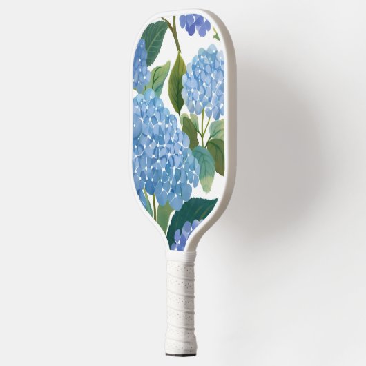 Blue Hydrangeas | Beautiful Floral Bush Pickleball Schläger (Links)