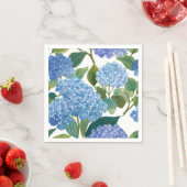 Blue Hydrangeas | Beautiful Floral Bush Serviette (Beispiel)