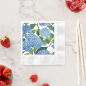 Blue Hydrangeas | Beautiful Floral Bush Serviette (Beispiel)
